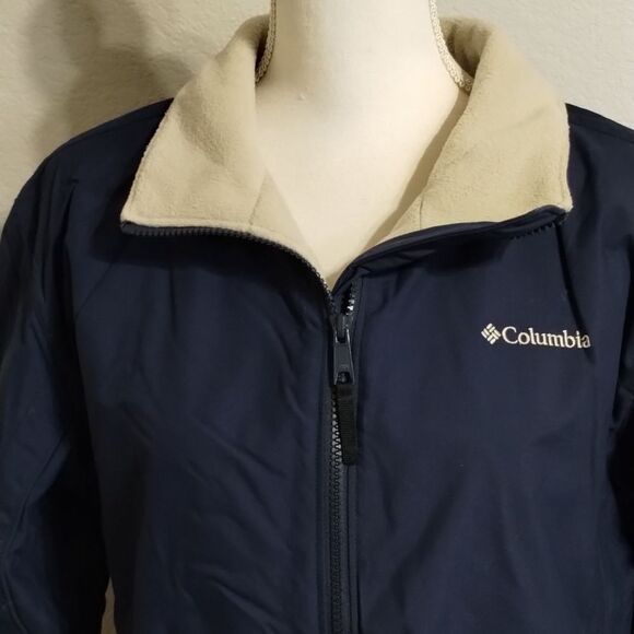 𝅺COLUMBIA Omni Shield Jacket Coat Zip Navy Size Large Men's - Picture 4 of 10